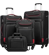 Amazon.com | Coolife Luggage 4 Piece Set Suitcase TSA Lock Spinner